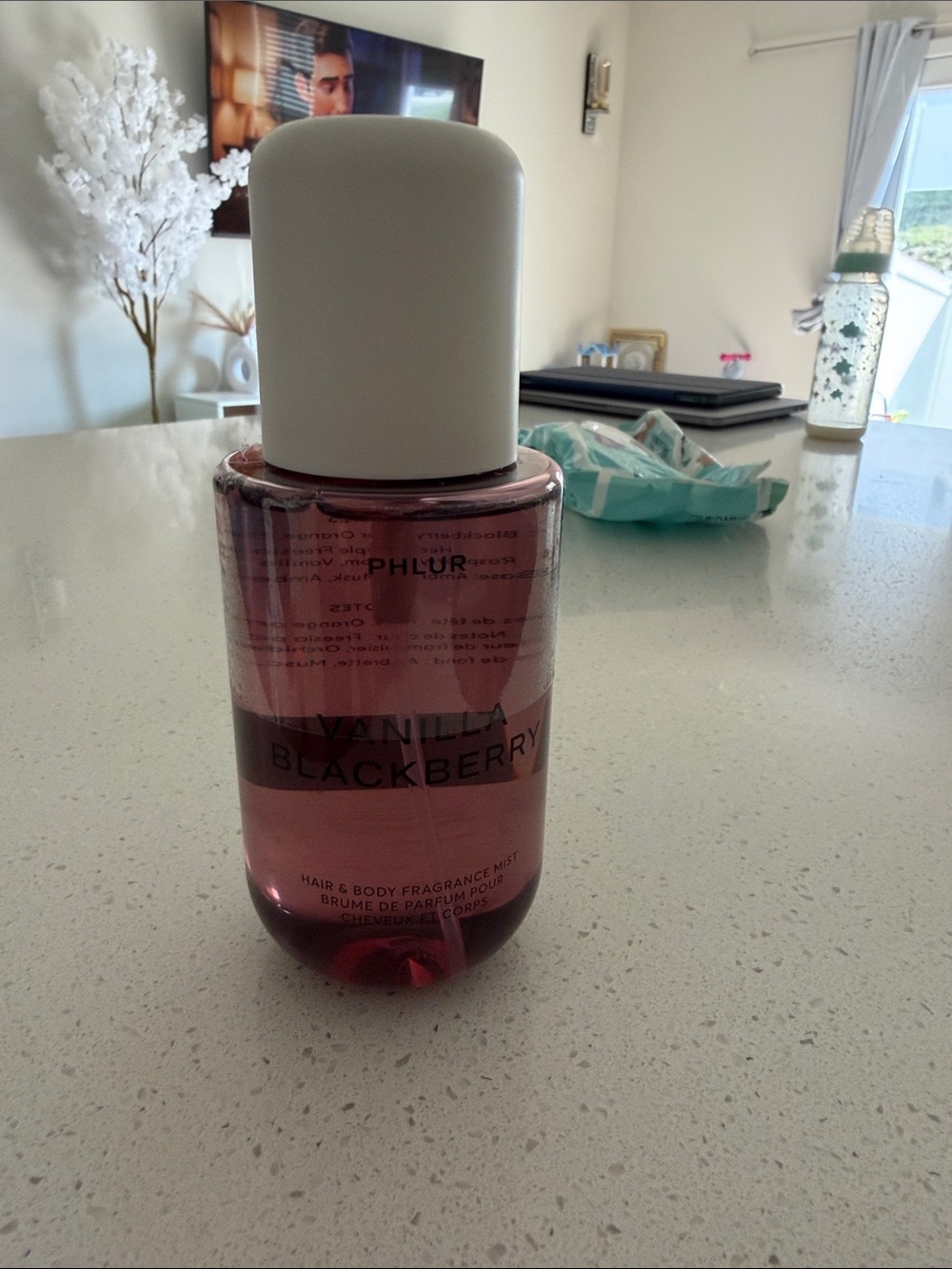 PHLUR Vanilla Blackberry Hair & Body Fragrance Mist — Pink